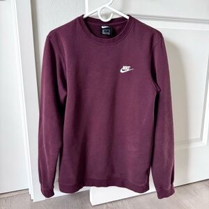 Nike crewneck sweatshirt (maroon/burgundy)